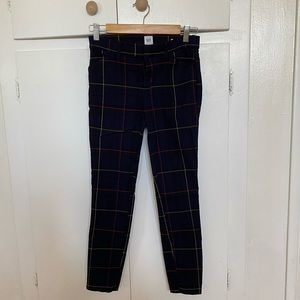 Gap Plaid Skinny Ankle Pants